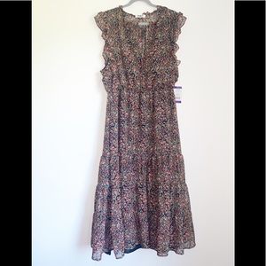 NWT Ditsy Black Floral Dress by BB Dakota XXL